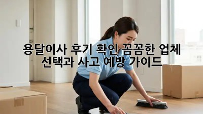 용달이사 후기 확인: 꼼꼼한 업체 선택과 사고 예방 가이드